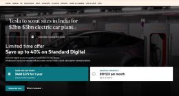 消息称特斯拉将在印度建设电动汽车工厂 价值20~30亿美元