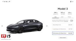 再次提价，特斯拉Model 3高性能版美国涨价1000美元