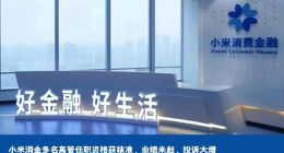 小米消金多名高管任职资格获核准，业绩未起，投诉大增