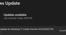微软发布Win11 Dev 26120.770 预览版：更新截图工具