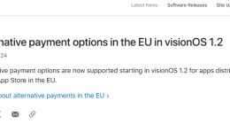 Apple Vision Pro登陆欧洲，苹果确认visionOS 1.2已支持欧盟第三方支付选项