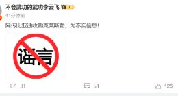 比亚迪否认收购美国老牌车企克莱斯勒：这是不实信息