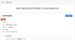 景甜起诉贸易公司侵权