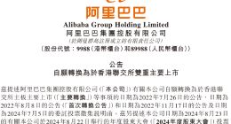 阿里计划在香港纽约双重主要上市 8月28日生效