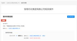 宝塔石化集团被强制执行184亿