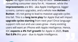 IDC预计iPhone 16不会导致今年秋天出现大规模的升级周期