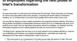 英特尔CEO提出降本增效新举措：7500 多员工已离职，计划年底前大幅削减房地产