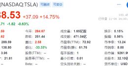 特斯拉股价暴涨近15%创年内新高 马斯克稳坐世界首富宝座