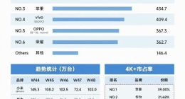 2024年11月中国手机市场排行：小米领跑，华为紧随其后