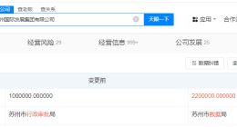苏州国际发展集团增资至220亿 增幅120%
