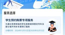 铁路12306 APP今日上线“务工人员春运预约购票服务”