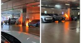 疑似长城魏牌电车深圳停车场自燃！商城：已灭火暂无人员伤亡