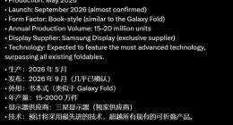 消息称苹果折叠iPhone 2026年亮相，预计年产1500万台至2000万台