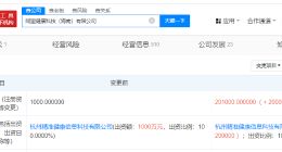 阿里健康科技海南公司增资至20.1亿 增幅20000%