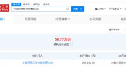 杨超越名下公司成被执行人 杨超越名下公司被强执56万