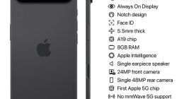 iPhone 17 Air详细参数曝光：5.5mm机身 后置48MP单摄