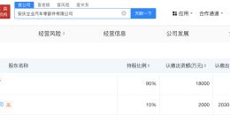 奇瑞汽车在安庆成立汽车零部件公司 注册资本2亿