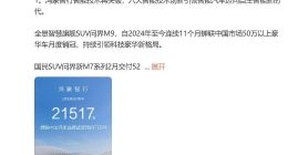 鸿蒙智行2月全系交付新车21517辆