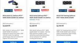 显卡市场供应短缺加剧，华硕等厂商上调RTX 50系与RX 9070系显卡价格