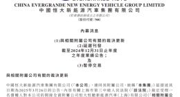 恒大汽车股票今起停牌 已有管理人负责相关破产清算程序