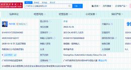 广州汽车工业集团换帅完成工商变更 冯兴亚任广州汽车工业集团董事长