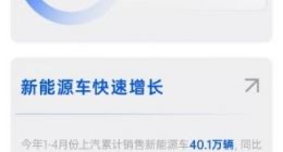 同比四连涨！上汽4月销量37.7万辆 新能源大涨71.7%