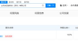 立讯精密成立供应链科技公司 注册资本1亿