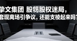 挚文集团股权迷局，套现离场引争议，还能支棱起来吗？