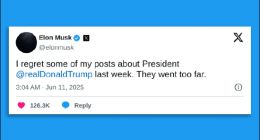 马斯克服软低头认错了，全球首富还是拗不过美国总统