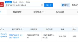 上海爱驰汽车母公司所持15亿股权被冻结