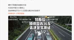 特斯拉陶琳回应懂车帝辅助驾驶测试成绩：我们不关注排名