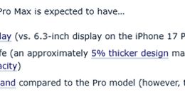 大屏党有福！iPhone 17 Pro Max将有三大独有优势