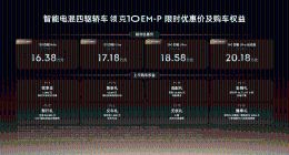 限时优惠价16.38万-20.18万元，智能电混四驱轿车领克10 EM-P正式上市