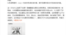 无2K不旗舰！真我GT8 Pro屏幕将有六大升级