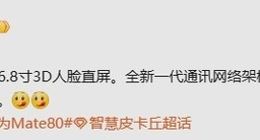 华为Mate 80系列搭载全新一代网络架构：强化信号稳定性和传输效率