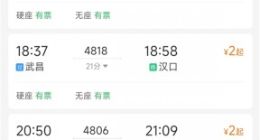 汉口站至武昌站只要2元！12306回应过江火车票便宜过地铁