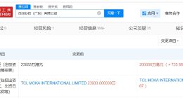 TCL旗下茂佳科技公司增资至20亿港元 增幅约736%