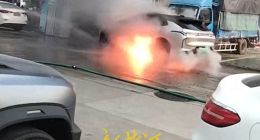 安徽六安一领克新能源车起火，事发前车辆提示发生过热故障