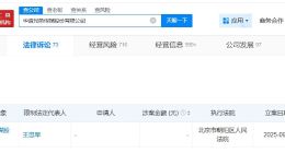 华谊兄弟及王忠军被限消 华谊兄弟因1140万案款被限消