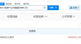 内蒙古大数据产业发展集团增资至8亿 增幅300%