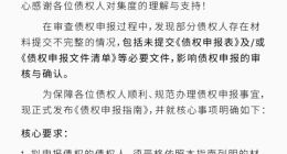 极越汽车发布《债权申报指南》