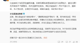 “龙哥讲电车”等账号侵权比亚迪，一审判赔200万元