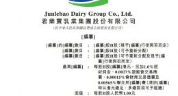 IPO速递｜君乐宝递表港交所，招股书暴露多重隐患