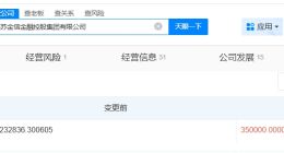 江苏金信金融控股集团增资至35亿 增幅约50%