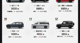 2025年中国百万级豪华车销量榜出炉：比亚迪仰望成为中国独苗