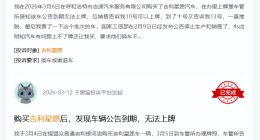 大量消费者投诉吉利星愿因公告过期无法上牌，有经销商称系厂家配货问题