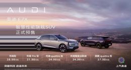 900V平台+后轮转向全系标配 AUDI E7X开启预售：28.98万元起