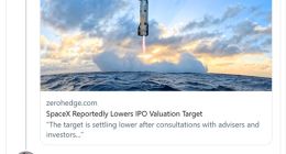 SpaceX被曝估值下调 马斯克辟谣：不实