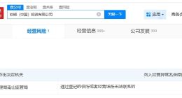 软银中国投资公司再度经营异常