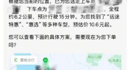 豆包APP灰测打车功能 由曹操出行提供服务